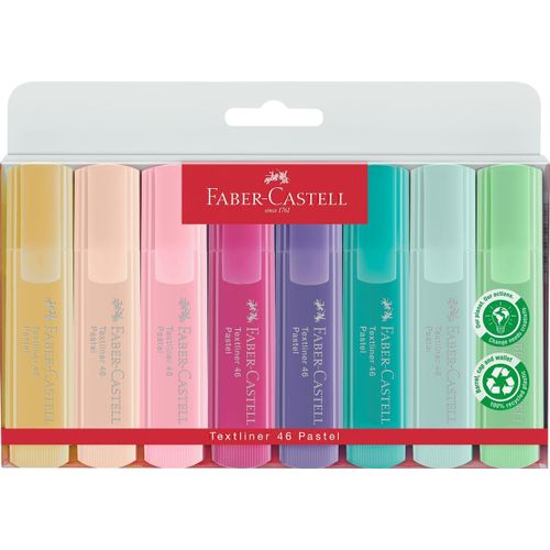 Letnerny-154681 - Set De Surligneurs Tl 1546, Étui De 8 Pièces, Couleurs Pastel, Pointe B Autée Longue Durée, Largeur De Trait 1-5 Mm