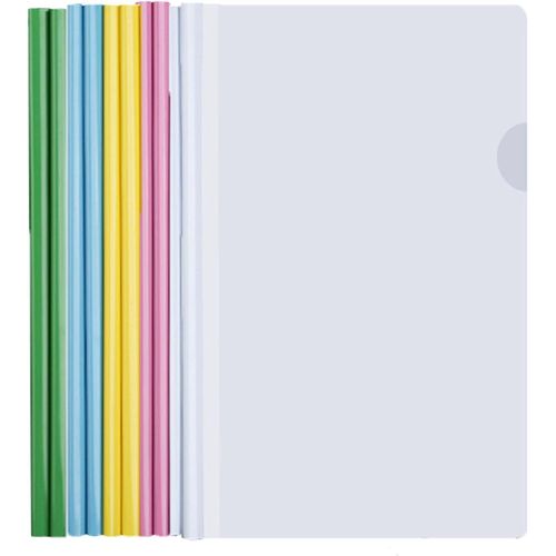Eryi-10pcs Dossier Coulissante Transparent, Couvertures Rapport Claires, A4 Couverture De Rapports, Plastique Dossier De Fichiers Avec Barre Coulissante Pour Classification Documents Bureau Scolaire