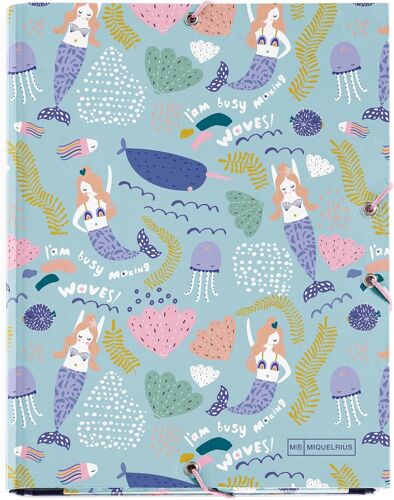 Chemise ¿¿ Rabats A5, 185 X 245 X 20 Mm, Carton Rigide, Fermeture ¿¿ ¿¿Lastique, Collection Sir¿¿Ne