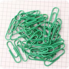 Eryi-Lot De 100 Trombones De 28 Mm - En Métal Coloré - Avec Revêtement En Plastique - Petits Trombones Durables Et Résistants À La Rouille - Pour Papiers, Fournitures Scolaires Et De Bureau - Vert