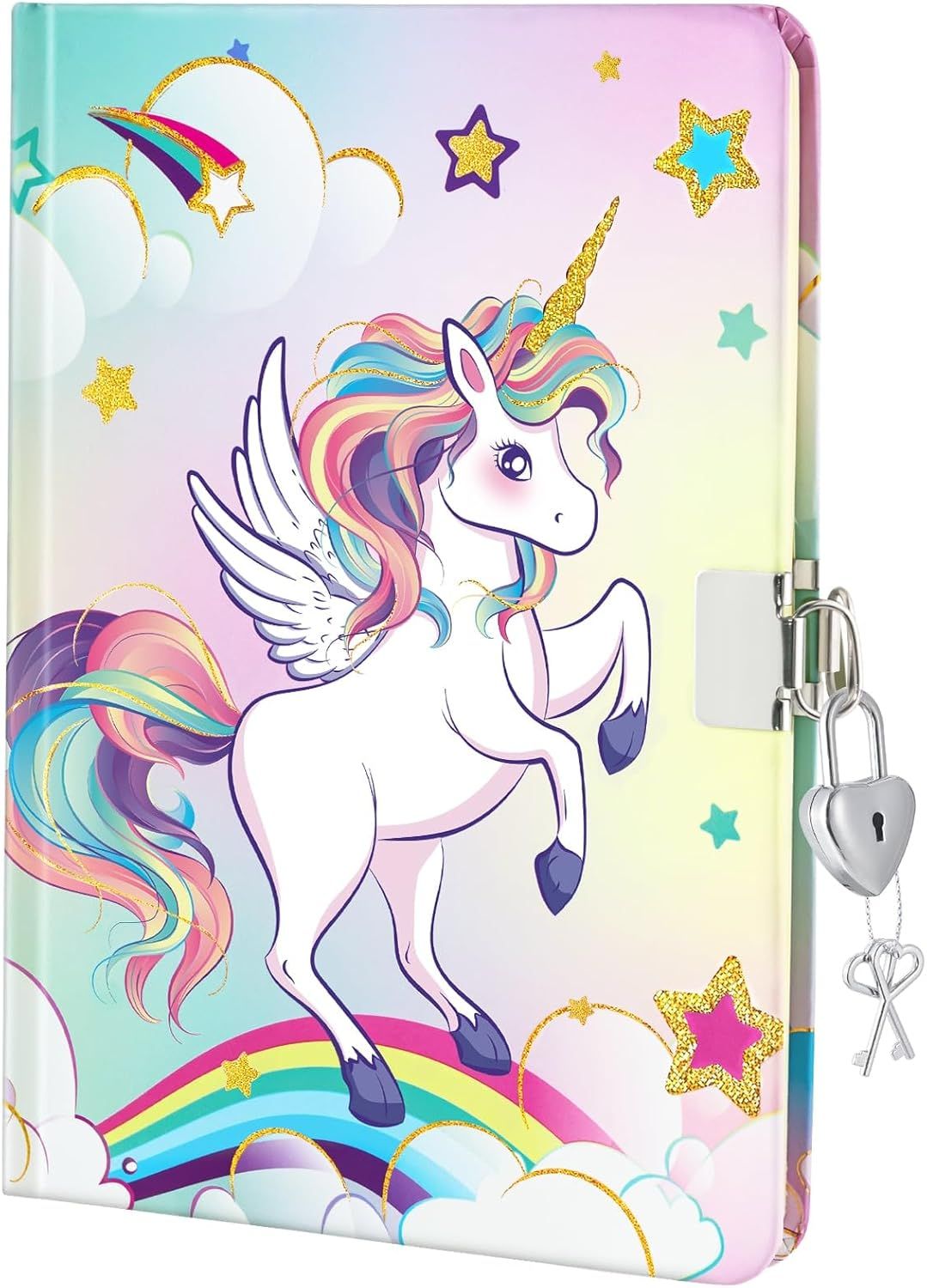 Coffret Cadeau Carnet Secret Avec Cadenas - 6 Pièces - Journal Intime Fille - Cuir PU - Idée Cadeau Agenda Avec Cadenas