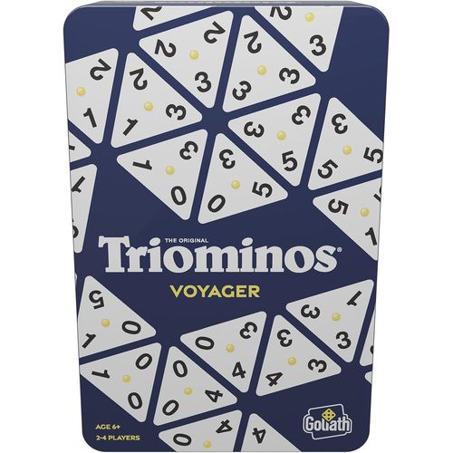 Edition Voyage Boîte Métal - Jeu De Société De Stratégie Famille Et Enfants Dès 6 Ans - Jeu De Dominos Triangulaires À 3 Côtés - Classique Depuis 50 Ans - 2 À 4 Joueurs - 30 Min