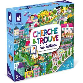 Chenquansarl-Cherche Et Trouve Les Lettres - Jeu De Société Enfant - Jeu Pédagogique - Jeu Pour La Famille - Dès 5 Ans, J02436, Blanc