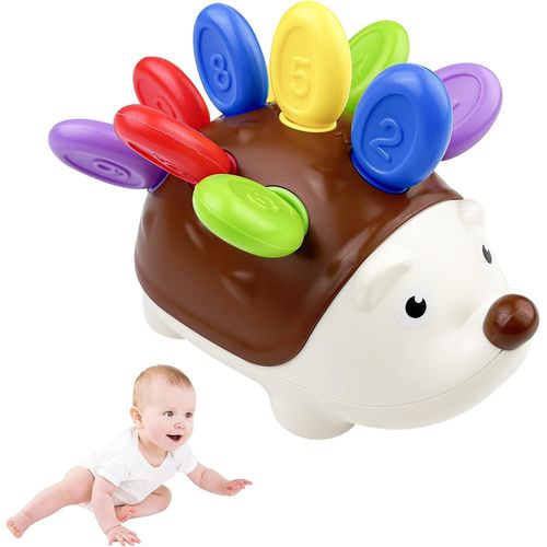 ChenQuanSarl-Jouet Montessori 18 Mois, Jeu De Tri, Jeux Éducatif Enfant, Herisson Jouets, Jouet Sensoriel Motricité Fine, Pour Apprendre À Compter Et Les Couleurs, Cadeau Pour Fille Garçon 2 À 3 Ans