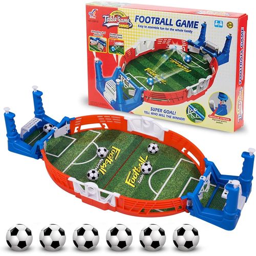 ERYI-Mini Jeu De Baby-Foot 6 Balles,Jeu Interactif De Baby Foot,Jouet De Table De Football Pour Deux,Tables De Babyfoot,Match De Baby-Foot Sur Table,Jeux De Société Interactifs Parent-Enfant,Cadeau D
