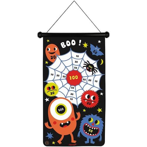 ERYI-- Jeu De Fléchettes Magnétiques Thème Monstres - Recto/Verso - Jeu D'Adresse - Apprentissage Agilité Et Concentration - 6 Fléchettes - Dès 4 Ans, J02076