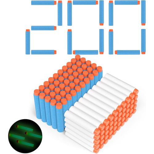 Kalanka-Fléchettes Nerf 200 Pièces 7.2cm Mousse Recharge De Fléchettes Pour N-Strike Mega Elite Blasters Pistolet Jouet