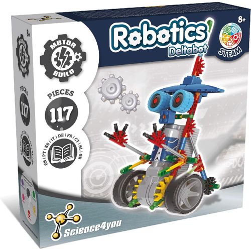 SHIBA-- Robotique Deltabot, Kit Robot à Construire de 117 pièces pour Enfants +8 Ans - Monter Un Robot Interactif pour Enfant avec[6