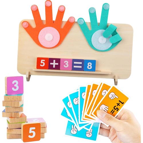 MDY-Jouets Montessori Mathématiques, Jeux Éducatifs Préscolaires Apprendre à Compter, Jouet d'apprentissage Cadeau pour 3 4 5 Ans Garçons Filles Enfants