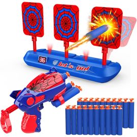 ERYI-Cible Avec Pistolet Enfant, Cible Electrique De Tir Automatique Avec 20 Flechette