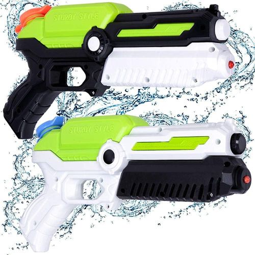 2 Pack Pistolet À Eau Jouets, Grande Capacité Pour 3-8 Ans Garçons Filles, Portée De 8 À 12 Mètres, Cadeau Pourjouets D'été Plein Air Piscine D'été Sur La Plage Enfants