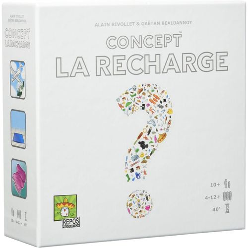 Nsiecd-- Concept : Extension La Recharge - Jeu De Devinettes Pour Enfants Dès 10 Ans - Avec 990 Propositions Inédites - Jeu De Société 4 À 12 Joueurs - 40 Min - En Français - Repos Production
