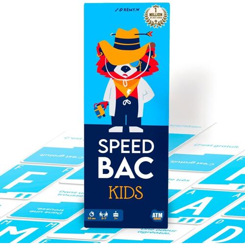 Speedbac Kids-Jeu de société Enfants-Parfait pour Mettre l'ambiance en Famille-2 à 7 Joueurs-Grand Prix du Jouet 2024-A Partir de 7 Ans