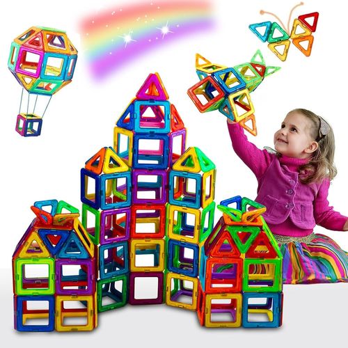 Construction Magnetique Enfant 38 Pièces Blocs De Construction Magnétiques Enfants Educatif Jeu Aimant Magnetic Jeu Jeux Jouet Enfant 3 4 5 6 7 Ans Cadeau Fille Garcon 3 4 5 6 Ans