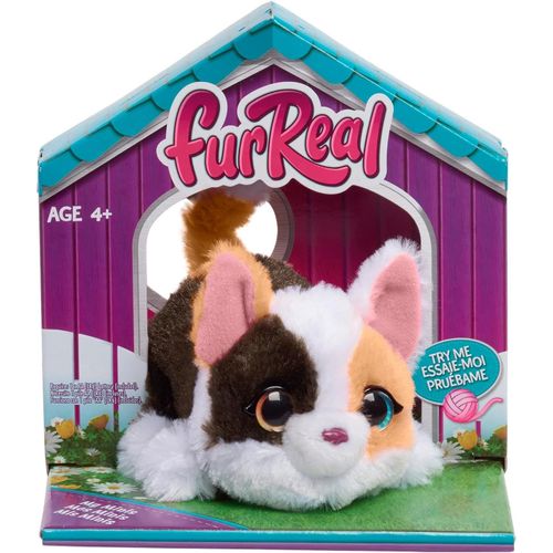 KALANKA-Mini-Chaton interactif de FurReal, Petit Chat en Peluche avec mouvements, Animaux en Peluche, Jouets pour Enfants de 4 Ans et Plus