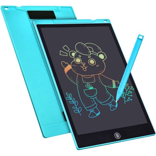KALANKA-Tablette D'écriture LCD Tablette de Dessin Colorée de 12 Pouces Pour enfants, 4 12 Jouets Pour Filles Garçons, Cadeaux Effaçables Et réutilisables, Jouet D'anniversaire de Noël Pour Enfants (