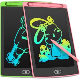 Tablette Enfant De 8,5 Pouces, Lot 2 Ardoise Magique Pour Enfants, Lcd Tableau Magique, Gribouillages Colorés, Cadeaux Pour Les Filles De 3 À 8 Ans, Garçons[ARD915010]