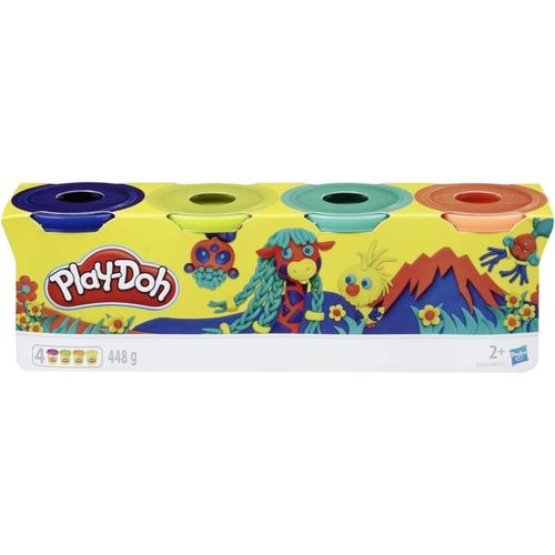 ERYI-, Pack De 4 Pots De Pâte À Modeler, 112 G Couleurs Nature, Loisirs Créatifs Pour Filles Et Garçons, Activités Scolaires, Jouets Pour Enfants Dès 2 Ans
