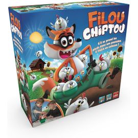 Chenquansarl-Filou Chiptou - Jeux De Société Amusant Pour Famille Et Enfants - Sauvez Les Poules Du Renard Maladroit - Jeu De Rapidité Et D'action - Amusez Vous A Partir De 4 Ans - 2 À 4 Joueurs