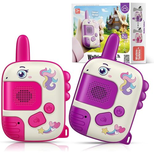 ERYI-Cadeau Licorne Fille 4 5 6 7 Ans, Jouets Walkies Talkies 3-6 Ans Filles Cadeaux Talkie-Walkie Licorne Cadeaux De Noël Enfants 3-7 Ans Walky Talky Enfants Jeux D'Extérieur Cadeau Anniversaire