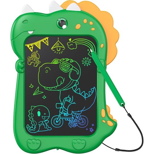 KALANKA-Tableau d'écriture LCD Jouet,Tableau Magique de 8,5 Pouces Planche à Dessin Planche à Peinture, Dinosaure Jouet Tablette d'écriture Noël Petits Cadeaux pour Enfants 2 3 4 5 6Ans Garçons Fille