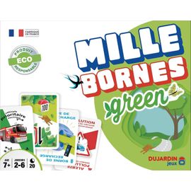 Eryi-\U2013 Mille Bornes Green \U2013 Jeu De Société \U2013 Jeu De Cartes \U2013 Atteignez Les 1000 Bornes En Premier \U2013 A Jouer En Famille Ou Entre Amis \U2013 2 Joueurs À 8 Joueurs \U2013 Dès 7