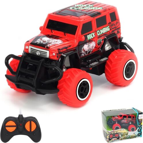 Voiture Télécommandée pour Enfants, Solide, Rapide et Sensible pour Garçons de 3 4 5 6 7 Ans, Jouet Turque RC pour Tout-Petit, Petite Voiture de Course, Meilleur Cadeau pour Anniversaire(Rouge)