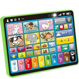 KALANKA-Jouet Bebe 1 an Musique Tablette Éducative Enfants et 39 Touches Interactives, Ordinateur Enfant Tablette d'apprentissage Jeux d Eveil Bebe Jouet Enfant 1 an Cadeau Bebe 1 2 3 Ans