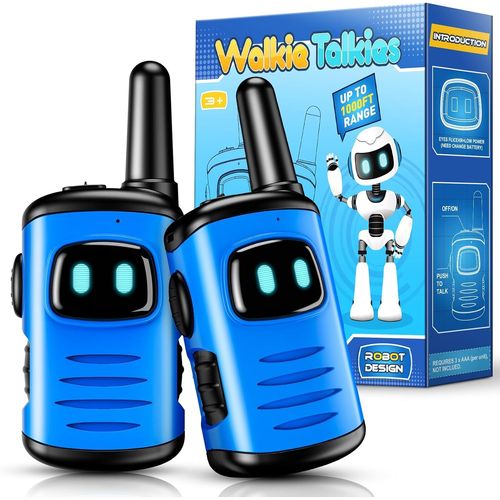 MDY-Talkie Walkie Enfants, Jouet Garcon 3 4 5 6 7 8 Ans Cadeau 3-10 Ans Garcon Jeux Enfant 3-12 Ans Talkie-Walkie Jouet Enfant 3-10 Ans Garçon Jeu Exterieur Enfant Bleu
