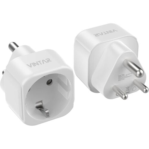 KALANKA-1PC Adaptateur de Voyage France vers Inde, Adaptateur de Prise Europe vers Inde pour Inde, Sri Lanka, Népal, Congo, Certification CE Type D