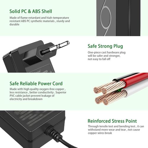 Subzonal-9v 1,5a Ac/Dc Adaptateur D'alimentation Positif Central 5,5 Mm X 2,1 Mm Avec 5 Embouts Sélectionnables Pour Arduino Uno R3, Routeur, Balance De Cuisine, Vélo Schwinn, Vélo Elliptique, Etc.