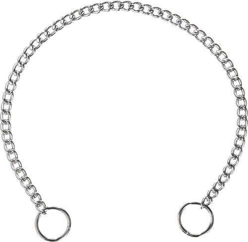 Collier Avec Maillons Grands En Chrome Pour Chien 75 Cm Diamètre 4,0 Mm