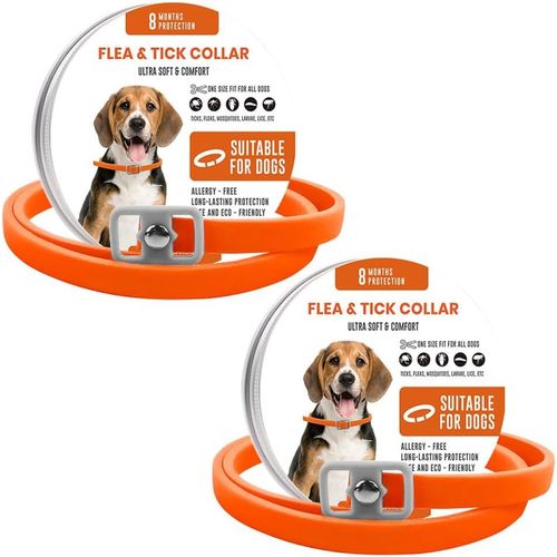 Eryi-Collier Anti Puces Pour Chien 65cm Longe Réglable Résistant À L'eau Collier Chien Anti Puces Et Tiques 8 Mois Naturel Collier Anti Tique Chien Pour Chien Toutes Races Et Tous Âges