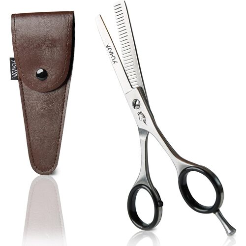 Ciseaux À Effiler De Qualité Professionne|Ciseaux En Acier Inoxydable Tranchants Avec Étui Pour Éclaircir Les Cheveux Des Enfants,Des Hommes Et Des Femmes|Ciseaux De Coiffeur 