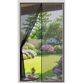 Moustiquaire Porte Fenetre Magnétique 200x150 Cm, Rideau Anti Moustique Convient à Toutes Les Tailles De Portes De Balcon, De Portes De Salon, De