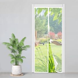 Sept-Moustiquaire Porte Fenetre Magnetique 80x230cm, Bonne Qualité Rideau De Porte Antimoustique, Sans Perçage, Installation Facile, Convient Aux Balcons, Caves Et Chambres, Blanc