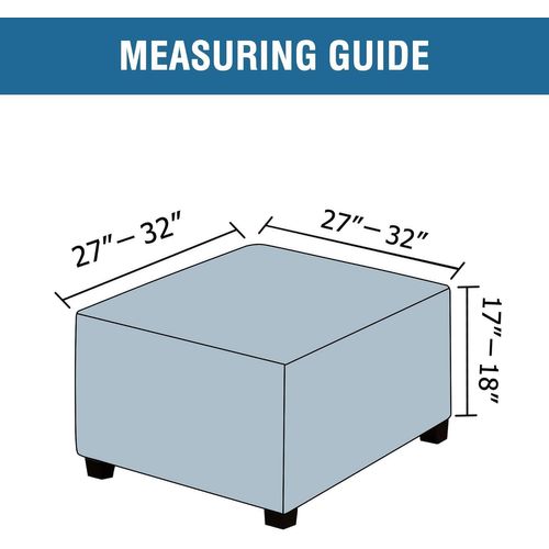Carré Ottoman Couvre Ottoman Housse Tabouret Carré Protecteur Couvre De Stockage Tabouret Ottoman Couvre Stretch Avec Élastique En Bas, Disposent D'un Vrai Velours Tissu Peluche,À Dos De Chameau