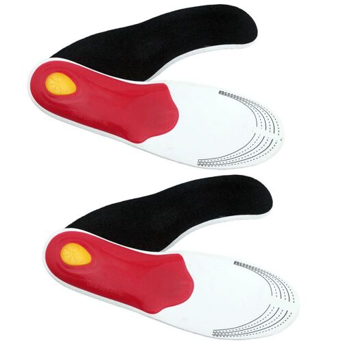 Deux Paires De Semelles Orthopédiques, Pointures 40-46, Semelles Pour Pieds Plats, Semelles Orthopédiques Respirantes Et Absorbant La Transpiration