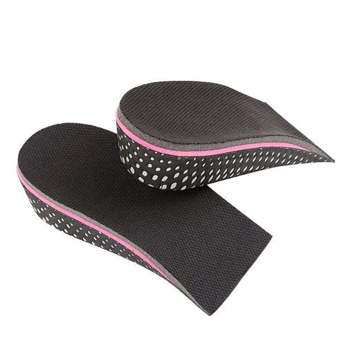 Paire De Demi-Semelles Noires De 5 Cm De Hauteur, Semelles Avec Talonnette ¿ Absorption Des Chocs Grâce À La Technologie Eva