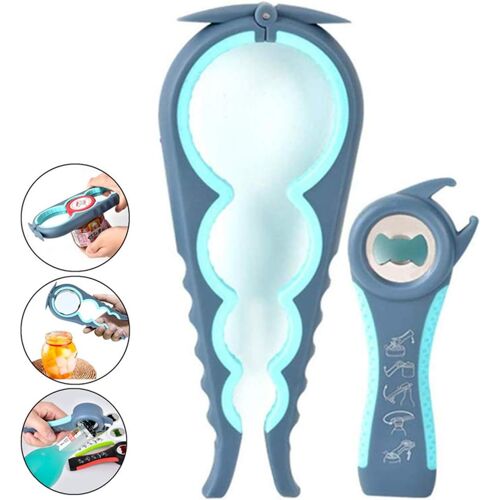 Kit décapsuleur Easy Jar, ouvre-bocaux multifonctions 5 en 1 et 4 en 1, simple à utiliser pour les enfants, les personnes âgées et les personnes souffrant d'arthrite.(bleu)Cable USB C Charge Rapide 3