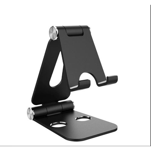 Support De Téléphone, Support De Tablette, Station D'accueil Compatible Avec Téléphones Portables, Accessoires, Bureau Et Autres Smartphones, Aluminium - Noir