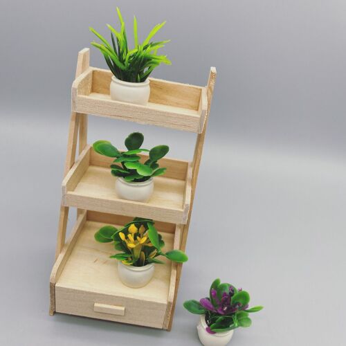 Plantes en pot pour maison de poupée, 4 pièces, décorations miniatures de pots de fleurs, décorations miniatures de conte de fées, maison de poupée, bureau, jardin