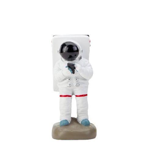 Support de téléphone universel créatif pour astronaute (debout) en résine pour bureau, tablette, iPhone, iPad, astronaute, pour la maison ou le bureau