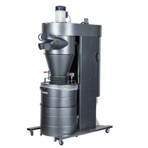 Aspirateur à copeaux et poussières bois cyclonique et auto nettoyant 2850 m³/h 3 kW 230 V Torros ASC2850M
