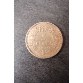 Pièce De 5 Francs. Lavrillier. Bronze-Alluminium. Année 1939. F. 337/3 Spl63. Côtée À 180 €.