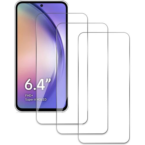 Hqselection® Lot De 3 Verre Trempé Pour Samsung Galaxy A54 5g.Film De Protection D'écran Transparent - Anti Rayures - Ultra Résistant Dureté 9h