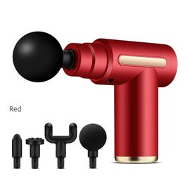 Usb Mini Pistolet De Massage Fascia Machine Relaxation Musculaire Pistolet Vibrant Tige Massage Équipement De Fitness Cou Saisir Fascia Pistolet - Type Red #A