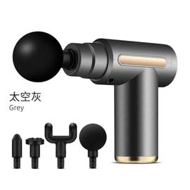 Usb Mini Pistolet De Massage Fascia Machine Relaxation Musculaire Pistolet Vibrant Tige Massage Équipement De Fitness Cou Saisir Fascia Pistolet - Type Gray-Type C Charge