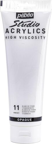 Acrylique Fine Studio Acrylics - Peinture Acrylique Blanc - Blanc De Titane - 250 Ml 169-011