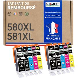 10 Cartouches Compatibles 525XL 526XL pour imprimantes Canon PIXMA PG